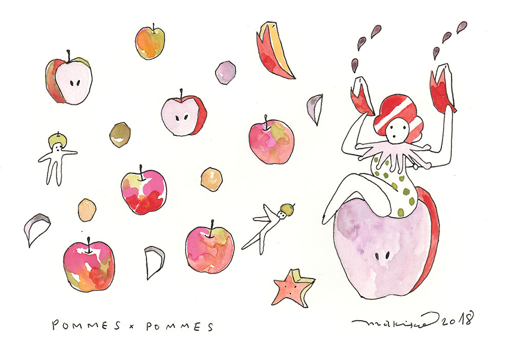 Surrealism in the apple | 空想ガストロノミー | ARCHIVE | 花椿